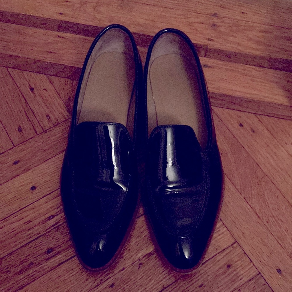Everlane black slip-on loafer shoes size 8